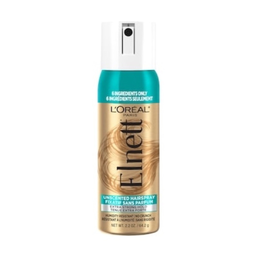 L'Oréal Paris Extra Strong Hold Hairspray, Elnett Satin Unscented, Travel Size